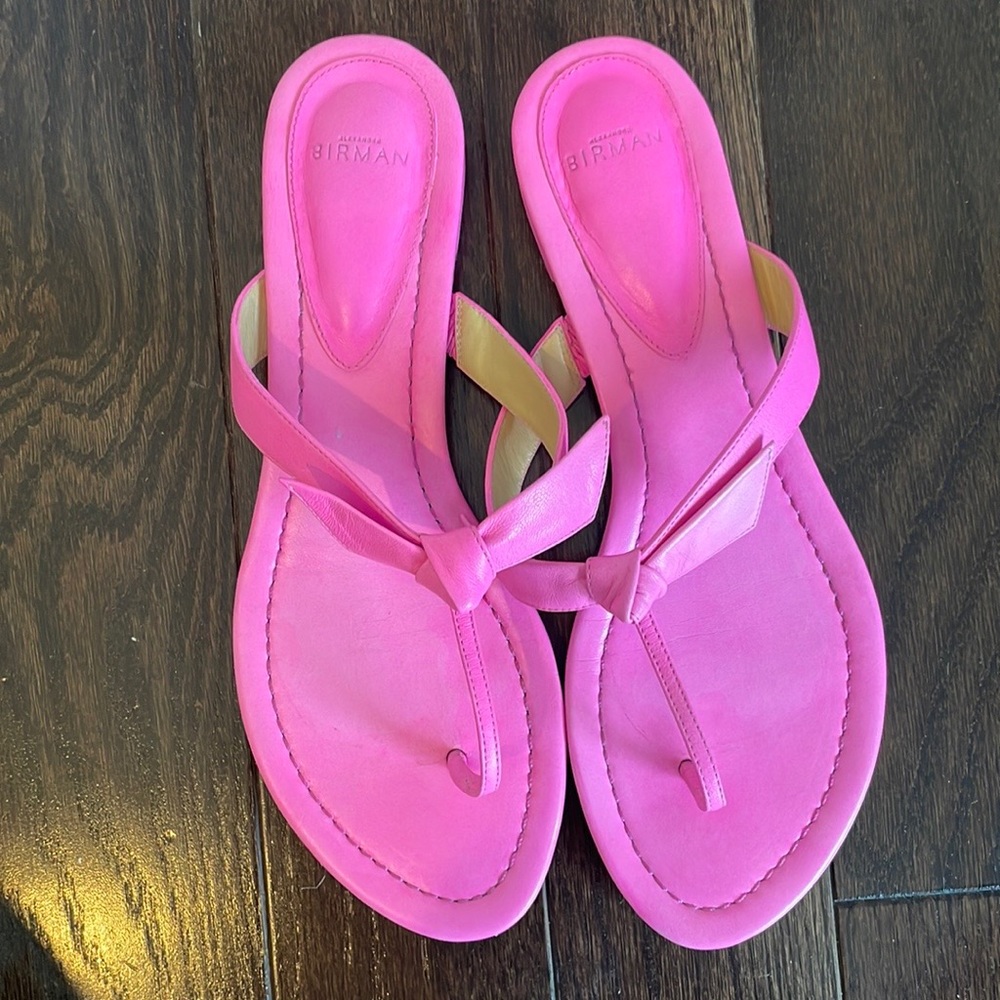 Alexandre Birman bright pink sandals.